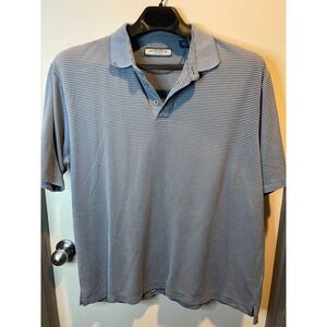 Seven Palm Mens Polo Blue Size XL